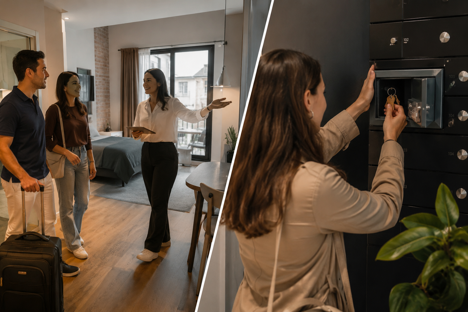 Gestión de huéspedes y acceso autónomo en apartamentos